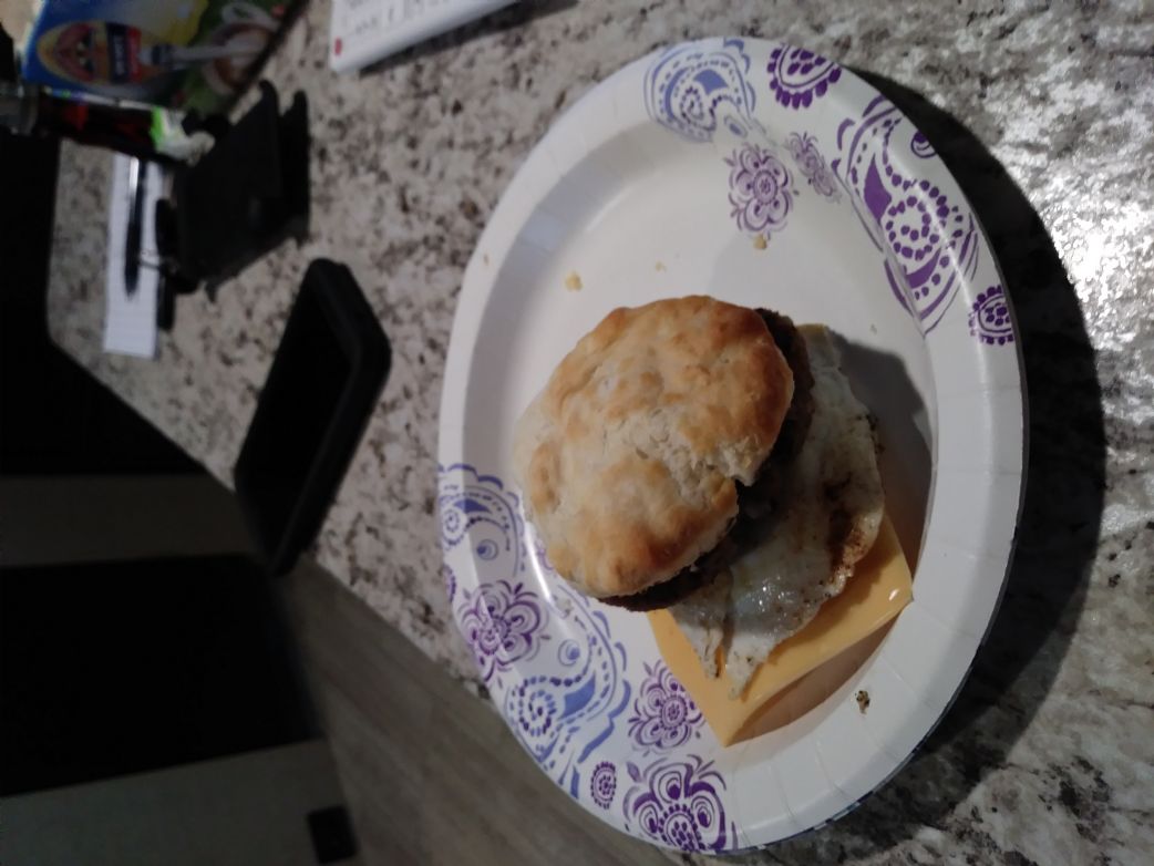 Kathy's Sausage, Egg, and Cheese Biscuit