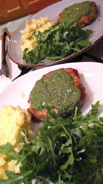 Pork with Salsa Verde and Salad