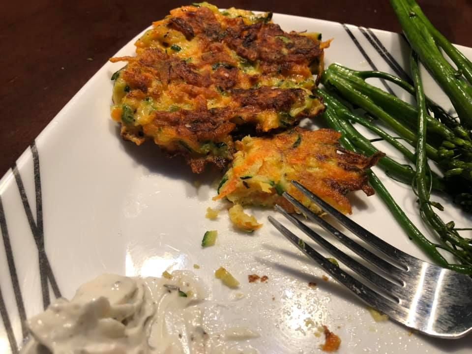 Vegetable Fritters with Creamy Dipping Sauce