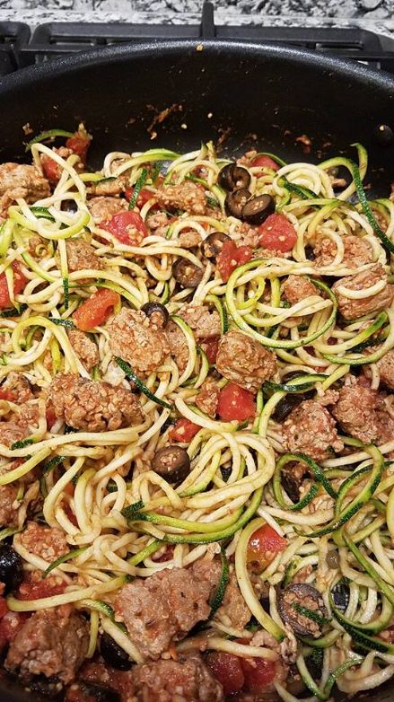 Turkey Puttanesca with Zoodles