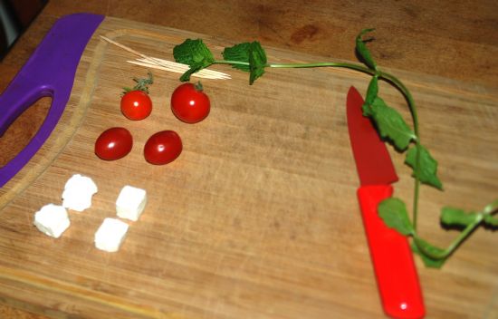 Tomato Feta Garnish