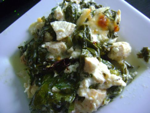 Low-Carb Chicken Spinach Casserole