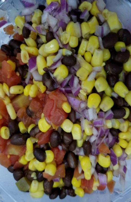 Black bean and corn relish