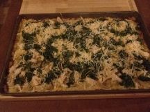 Chicken and Mushroom Alfredo Cauliflower Crust Pizza