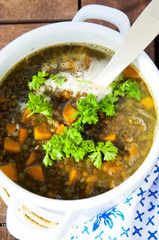 Herbaceous Lentil Soup