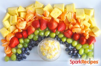 Pot o' Gold Rainbow Fruit Tray