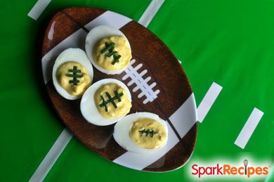 Fourth Down Deviled Eggs