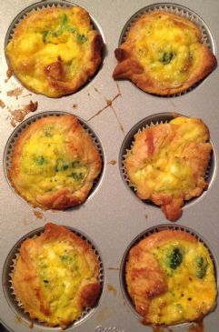 Broccoli and Cheddar Quiche Cupcake