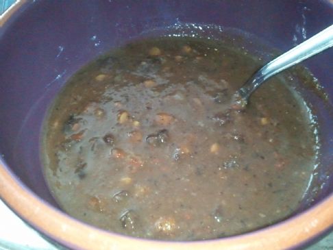 Drew's Lentil and Black Bean Soup