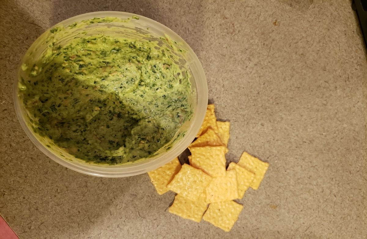 Cold spinach dip