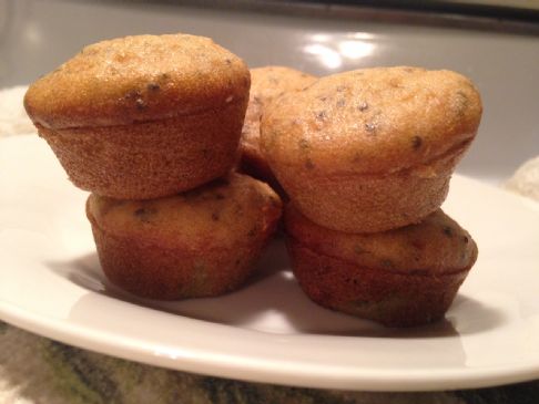 Sugar Free Lemon Chia Seed Mini Muffins