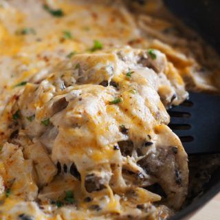 Skillet Sour Cream Chicken Enchilada