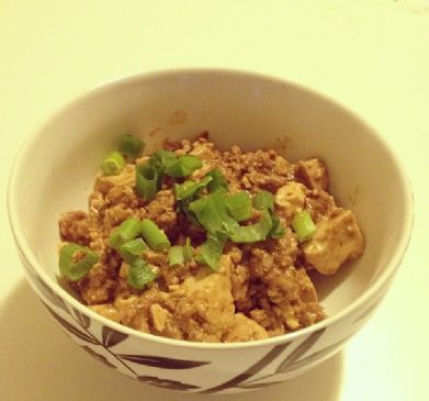 Mabo Tofu with lean ground turkey