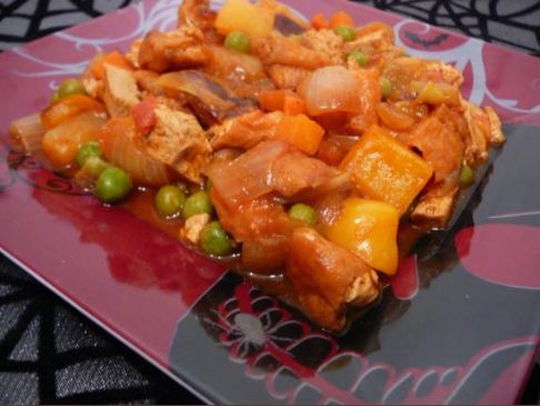 Sweet N' Sour Deep Fried Tofu and Veggies