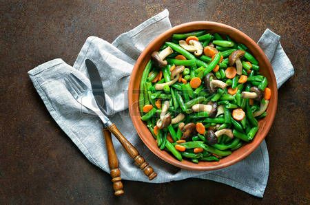 Green Beans, Carrots and Mushrooms