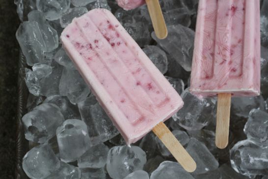 Raspberry Cheesecake Popsicles