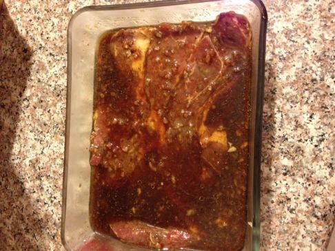 Strip Steak with Soy Sauce Marinade