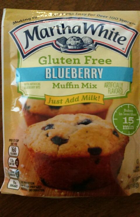 Martha White gluten free blueberry muffins