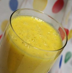 Banana, mango and orange smoothie