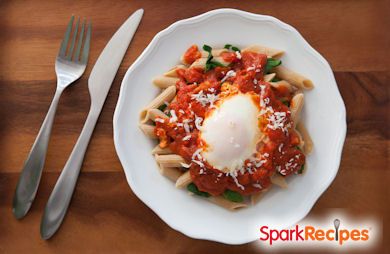 Easy Poached Eggs and Pasta
