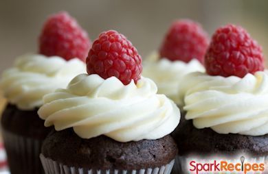 Guinness Cupcakes with Bailey's Cream Cheese Frosting