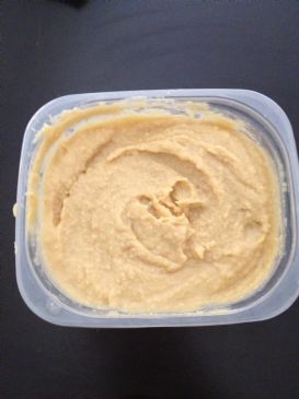 humus (sesame oil instead of tahini)