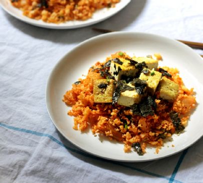 Vegan Korean Recipes: Cauliflower Kimchi Fried Rice