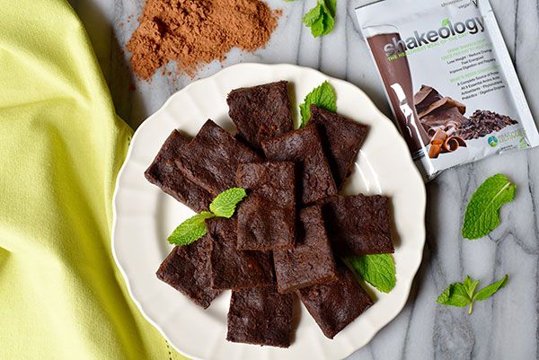 Shakeology Double Chocolate No-Bake Vegan Brownie balls