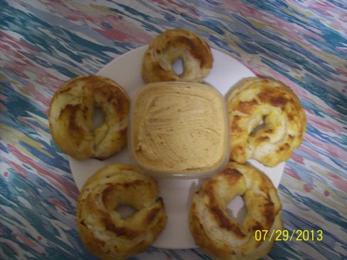 HOME MADE ONION BAGELS