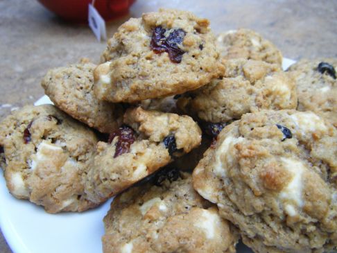 Strawberry Oatmeal White Chocolate Chip Cookies