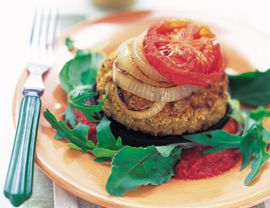 Open faced sunshine burgers