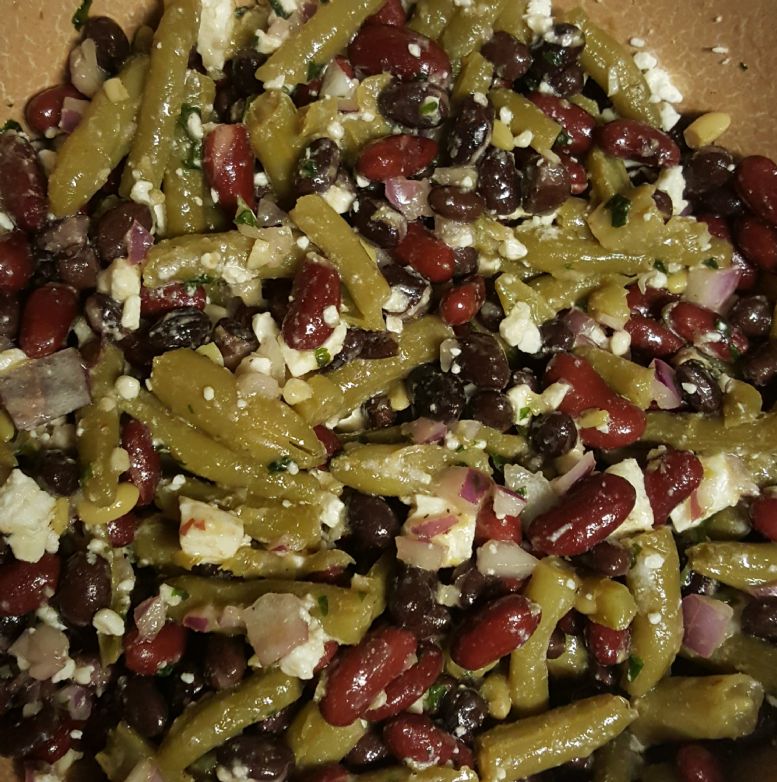 Three Bean and Feta Salad