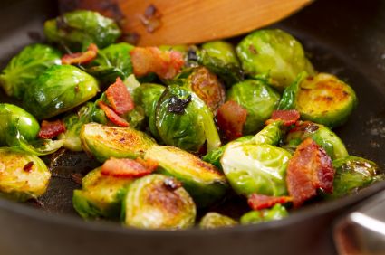 Apple-Bacon Brussels Sprouts