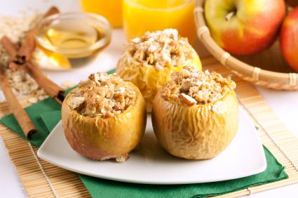 Nutty Baked Apples with Raisins