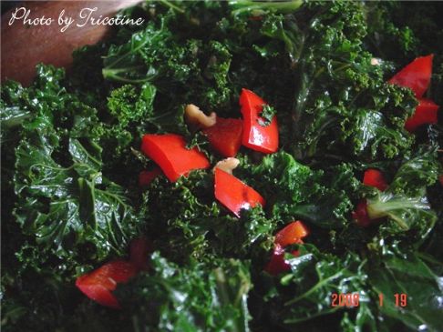 Red Pepper-Kale Sauteed
