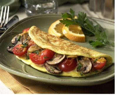 Veggie egg white omelette