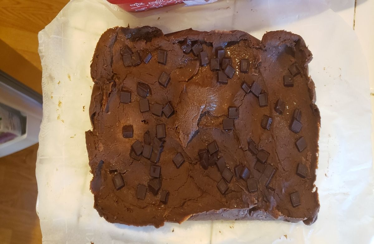 Dark Fudge Chickpea Chocolate Brownies