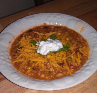 Slow Cooker Mexican Chicken and Vegetable Soup (Tortilla Soup)