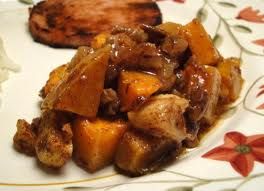 Honey Roasted Butternut Squash w/Apples, Raisins and Pecans