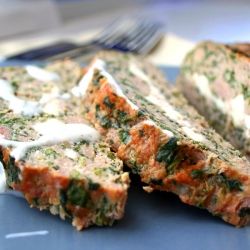 Greek Turkey Meatloaf with Tzatziki