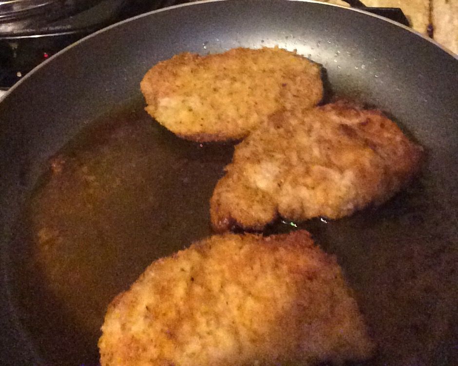 Tender crisp fried pork chops