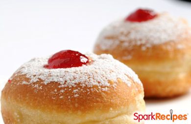 Sufganiyot - Traditional Israeli Jelly Donuts for Chanukah