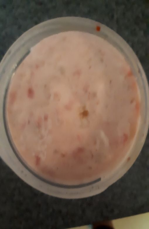 Strawberry banana frozen treat