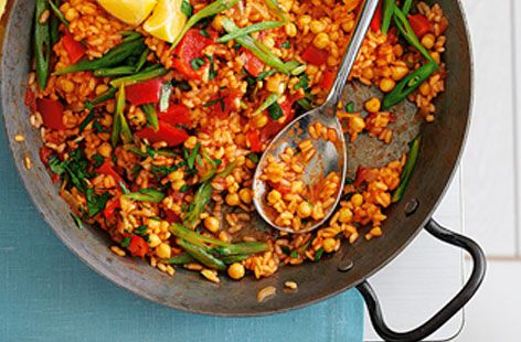 Vegetable paella recipe