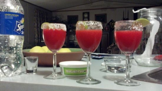 Sparkling Strawberry Margaritas