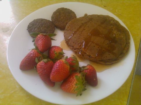 Vegan 100 Calorie Cinnamon Pancakes