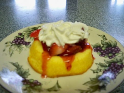 mini strawberry shortcakes (reduced calories and sugar)