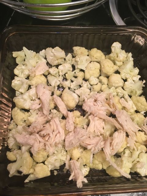 Keto CBR cauliflower bake