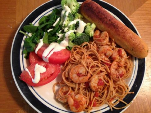 Linguine with Spicy Shrimp