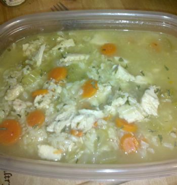Cheap and Low-Fat Chicken and Brown Rice Soup